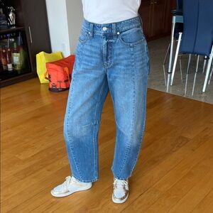 Women’s Barrel High-Rise Relaxed Jeans - Blue